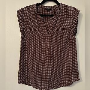 Polka Dot The Limited Short Sleeve Shirt- EUC